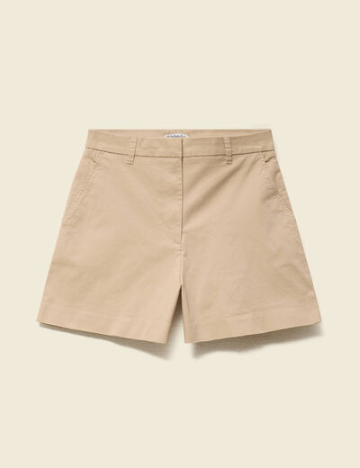 Short taille standard marron clair femme