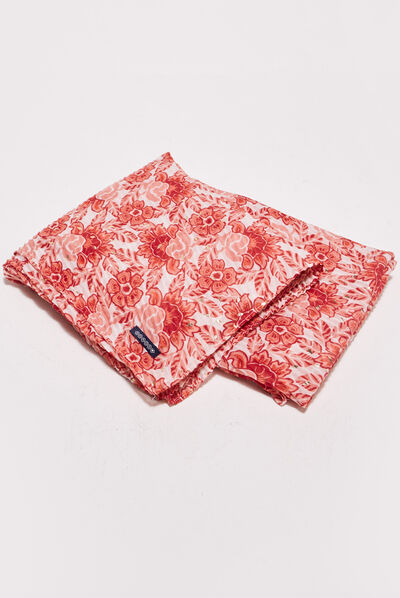 Foulard rose poudrée femme
