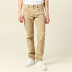 Jeans straight longueur 34 denim beige homme