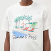 T-shirt en coton ecru homme