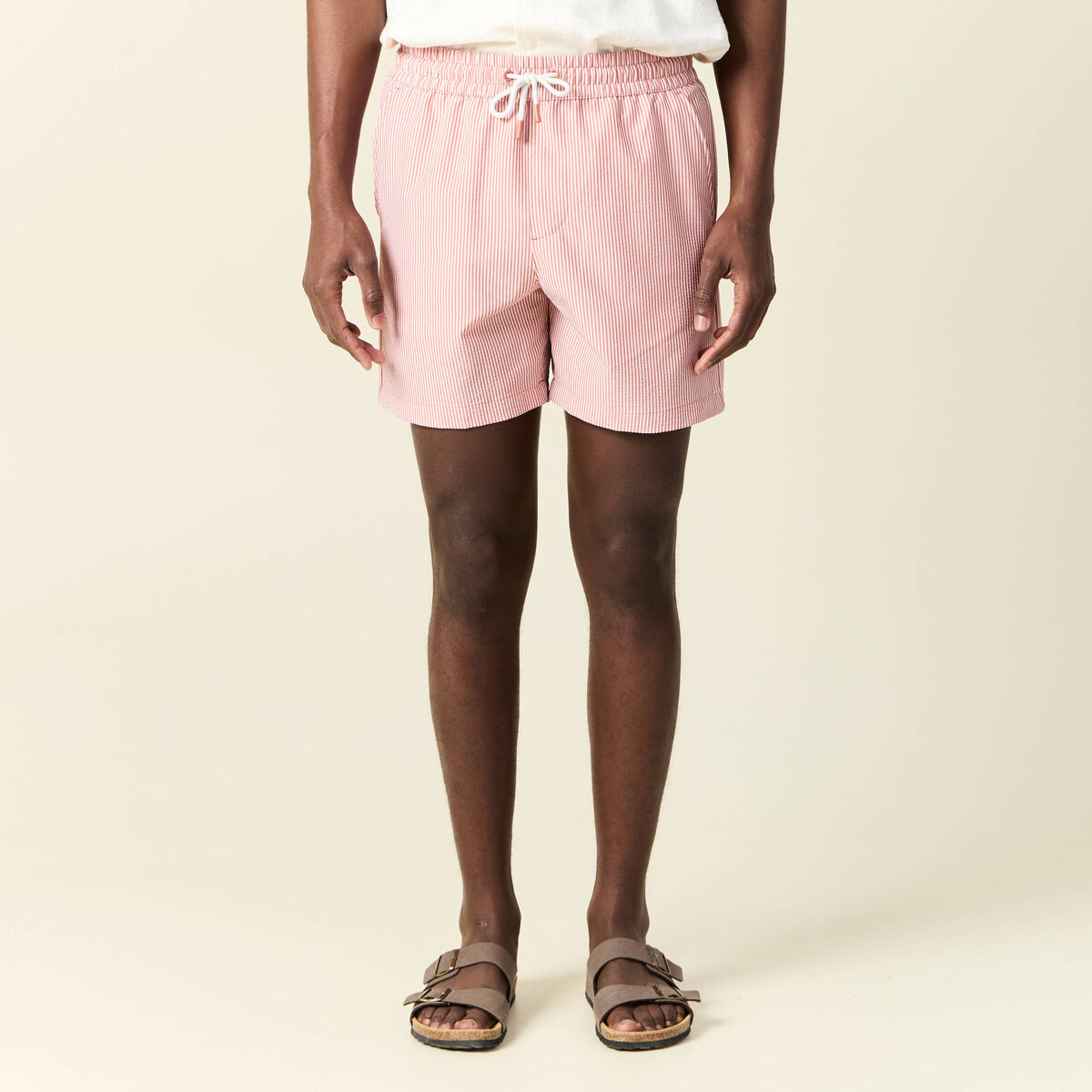 Short de bain vieux rose homme