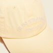 Casquette brodée jaune fluo femme