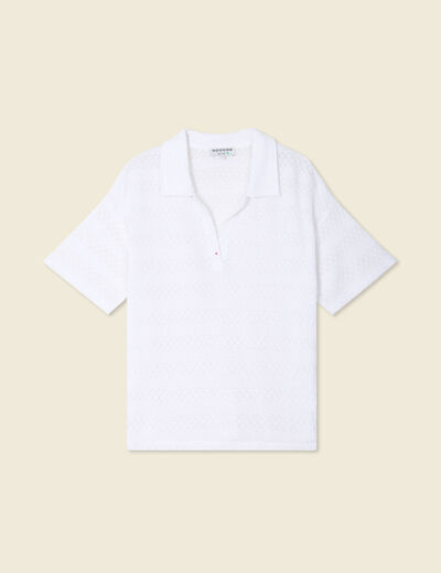 T-shirt manches courtes blanc femme