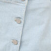 Jupe-short taille haute en jeans denim bleach femme