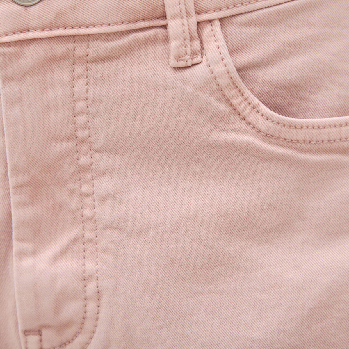 Short mom taille haute rose clair femme