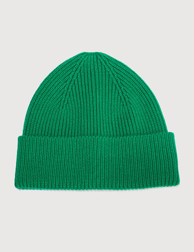 Bonnet vert homme
