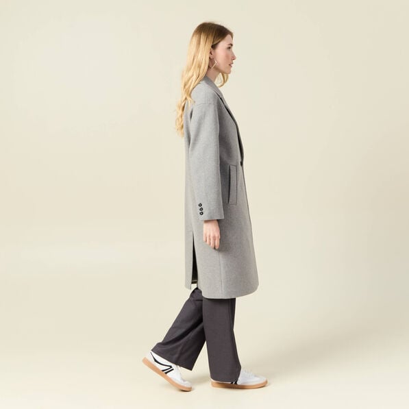 manteau oversize long gris femme Manteau oversize long gris femme