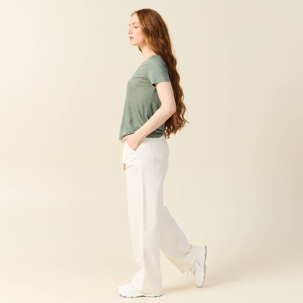 t shirt eco responsable vert kaki femme T-shirt éco-responsable vert kaki femme