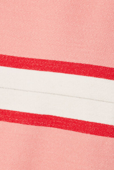 Sweat manches 3/4 rose femme