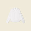 Blouse manches longues ecru femme