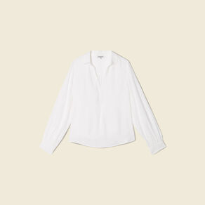 blouse manches longues ecru femme Blouse manches longues ecru femme