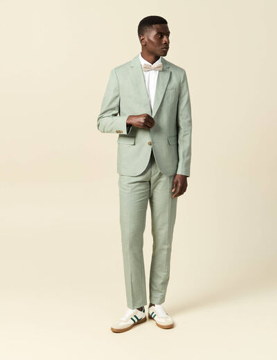 Veste blazer cintré vert olive homme