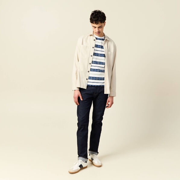 T-shirt manches courtes bleu marine homme