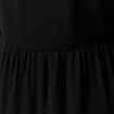Robe manches longues doubl&eacute;e noir femme