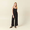 Combinaison pantalon bretelles noir femme