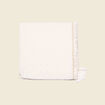 Foulard franges et pampilles ecru femme