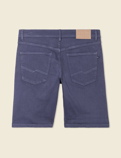 Bermuda éco-responsable bleu gris homme