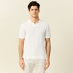 Polo manches courtes ecru homme