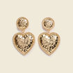 Boucles d'oreilles couleur or femme