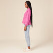 T-shirt manches longues rose framboise femme