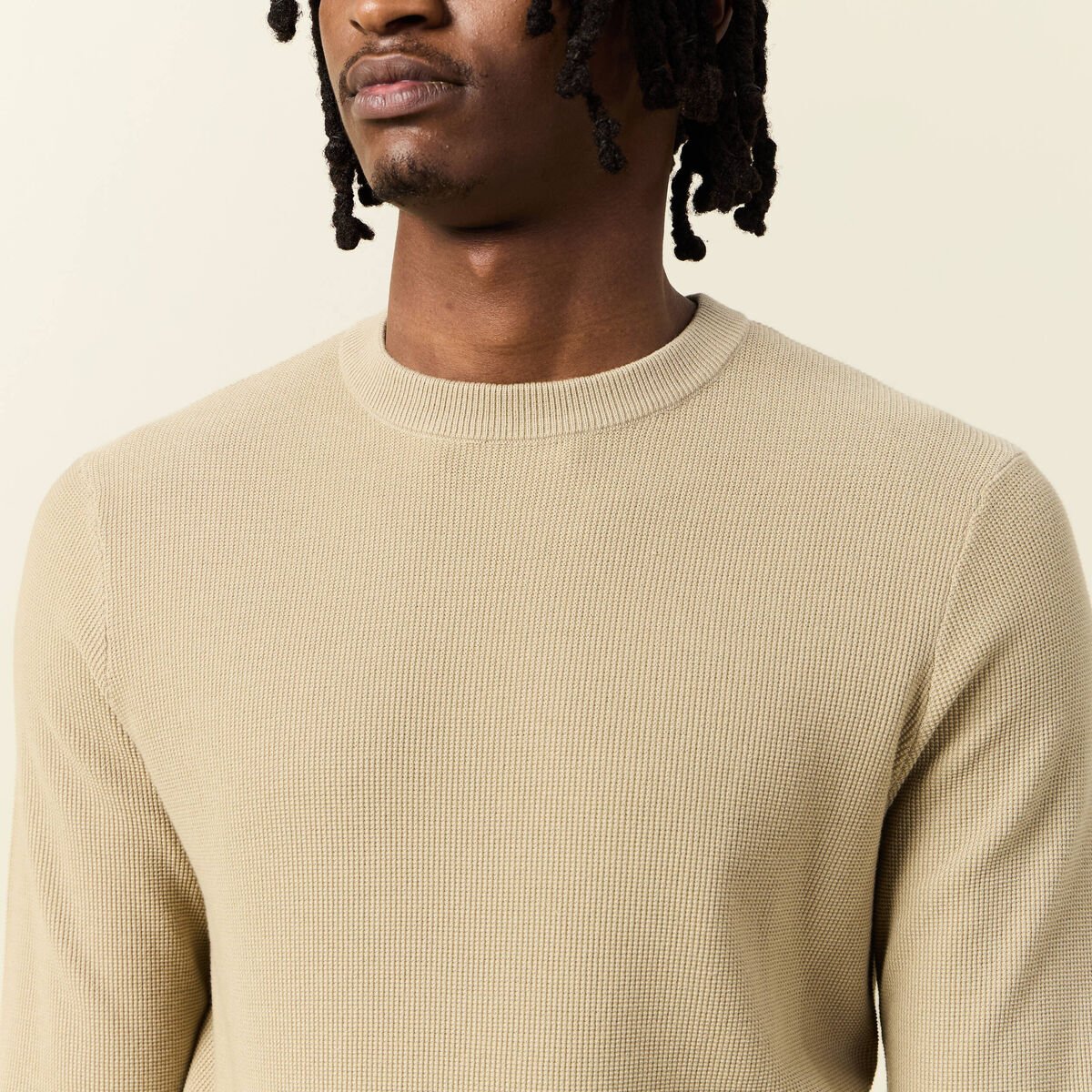 Pull éco-responsable gris homme