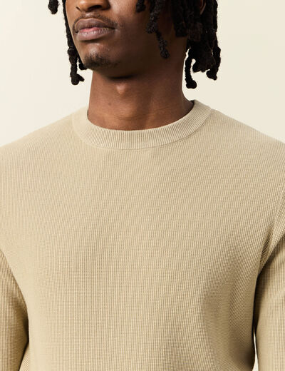 Pull éco-responsable gris homme