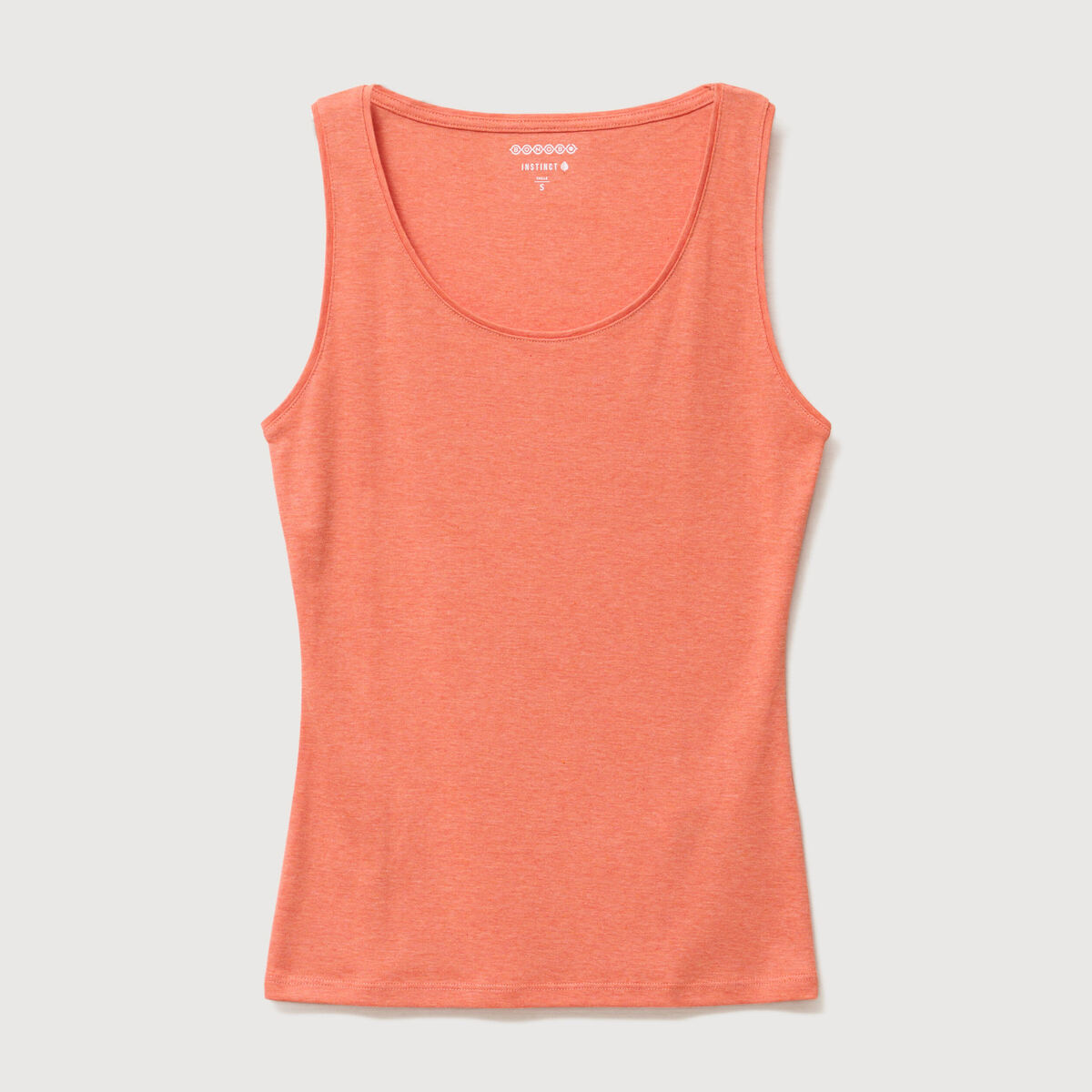 D&eacute;bardeur cintr&eacute; d&eacute;collet&eacute; sans manches rose corail femme