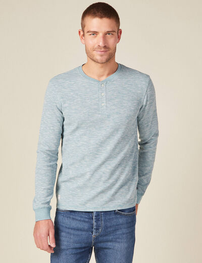 T-shirt éco-responsable bleu gris homme