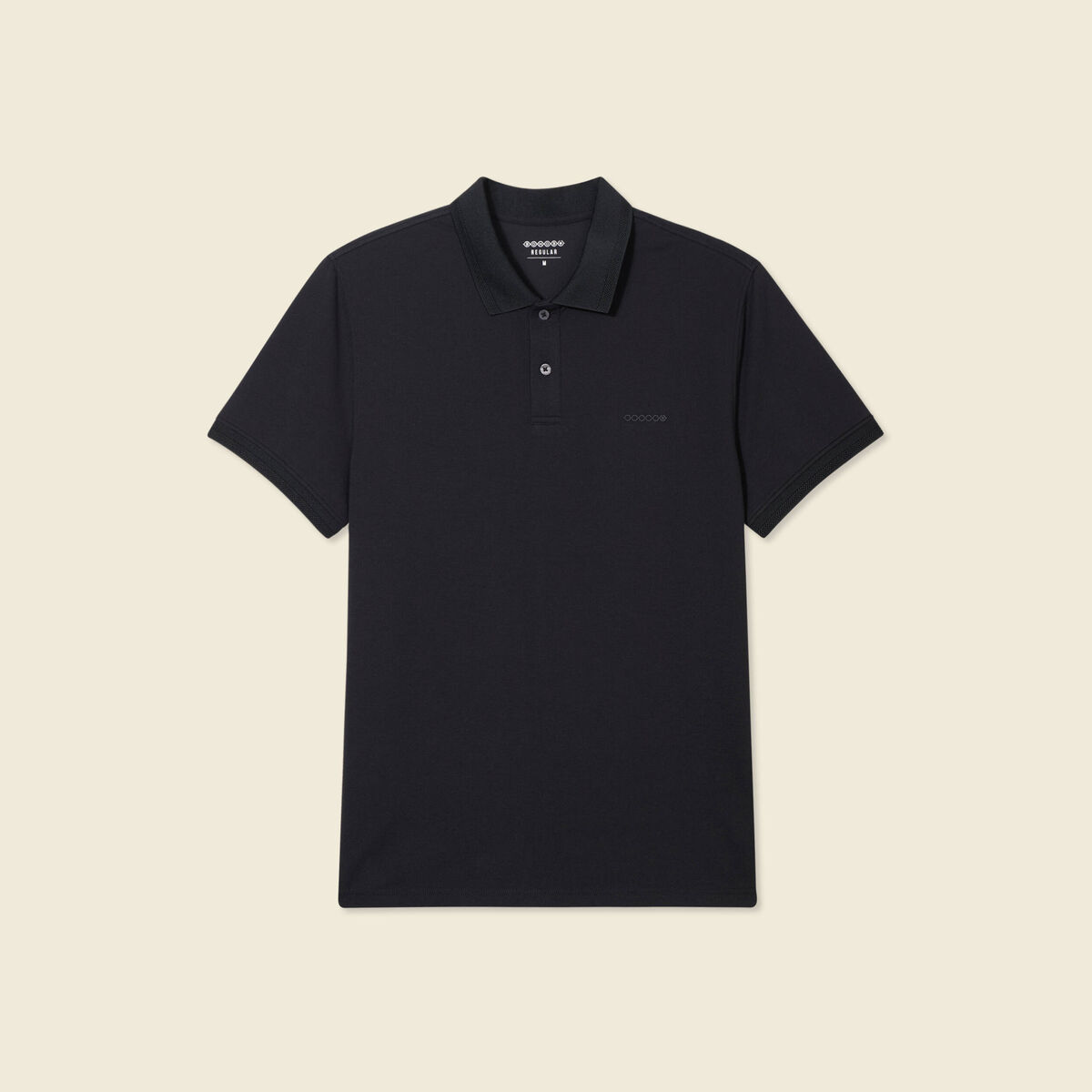 Polo manches courtes noir homme