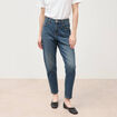 Jeans mom 7/8&egrave;me bleu femme