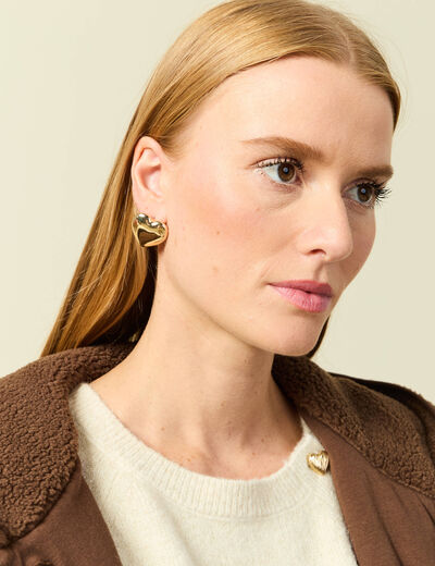 Boucles d'oreilles couleur or femme