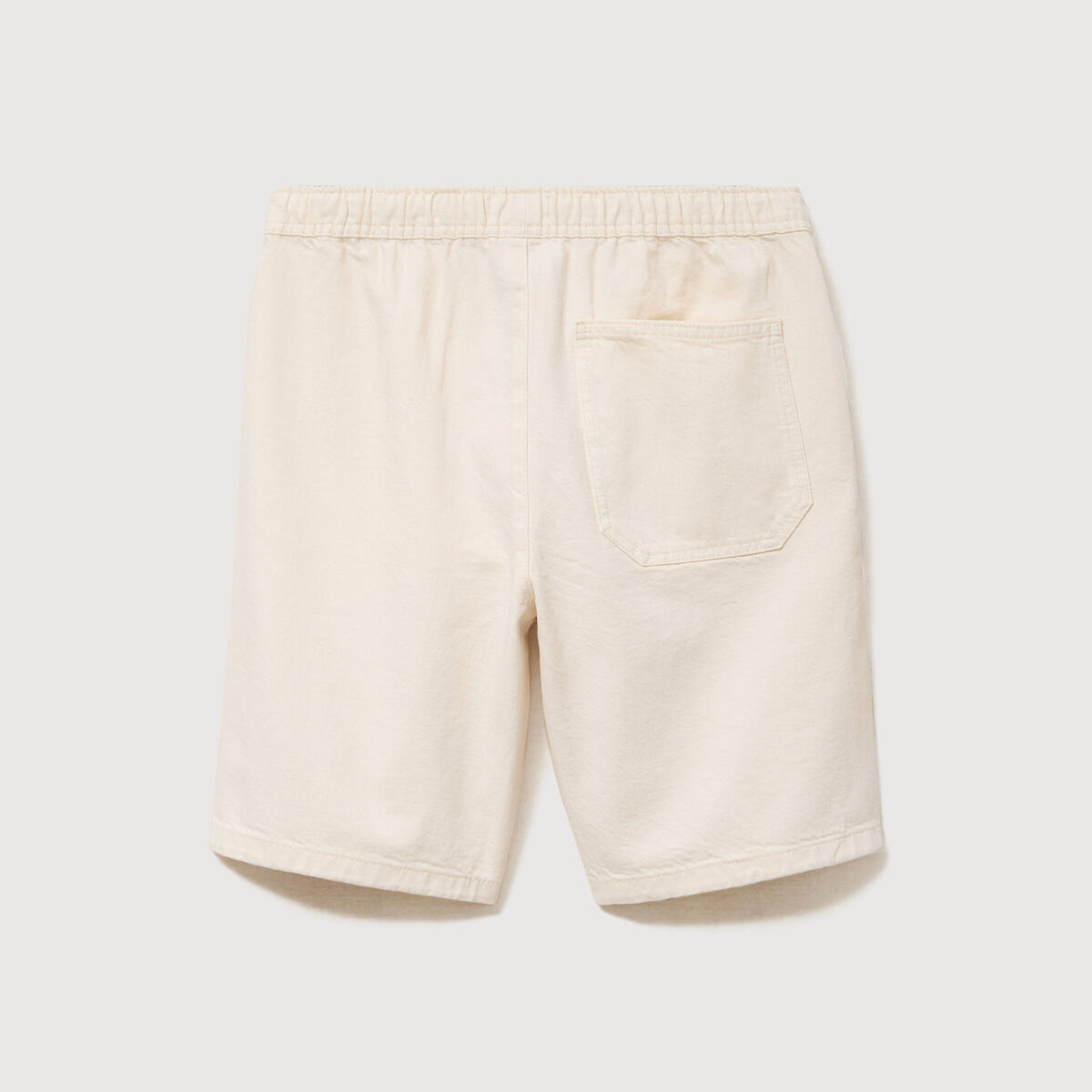 Bermuda en coton ecru homme