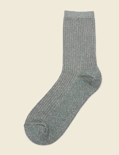 Chaussettes vert kaki femme