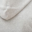 Sweat &agrave; capuche manches longues gris clair homme