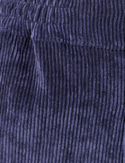 Tregging velours 7/8ème bleu marine femme