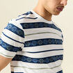 T-shirt manches courtes bleu marine homme