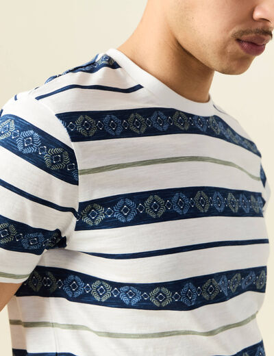 T-shirt manches courtes bleu marine homme
