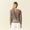 T-shirt manches longues couleur or femme