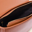 Sac besace arrondi marron femme