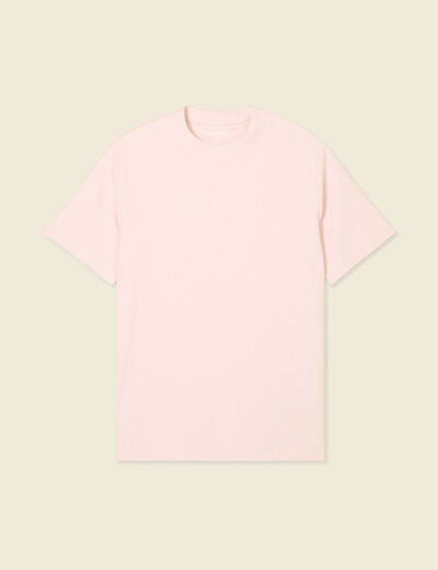 T-shirt manches courtes rose clair homme