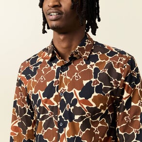 chemise manches longues marron homme Chemise manches longues marron homme