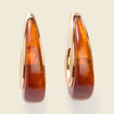 Boucles d'oreilles marron clair femme