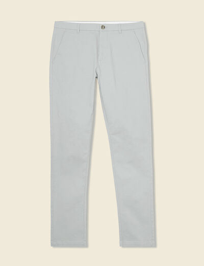 Pantalon slim Instinct chino bleu gris homme
