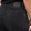 Jeans loose en coton denim gris femme