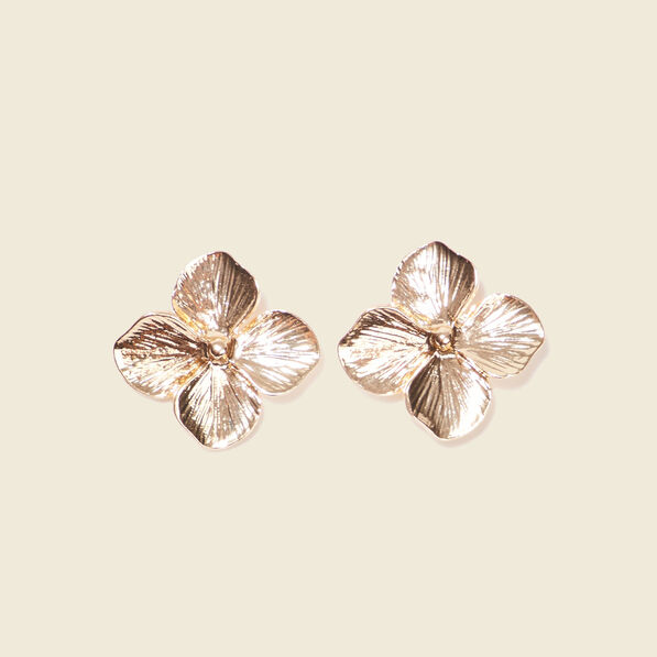 Boucles d'oreilles clous couleur or femme