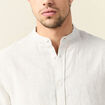 Chemise manches longues gris homme