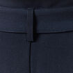 Pantalon carotte taille haute bleu marine femme