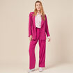 Veste blazer double boutonnage violet clair femme