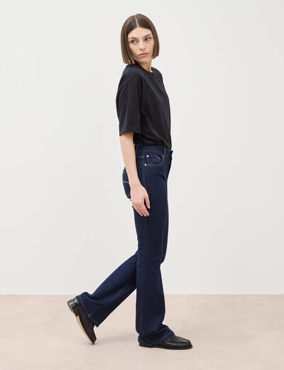 Jeans bootcut denim brut rinse femme