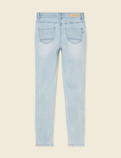 Jeans skinny 7/8ème denim bleach femme